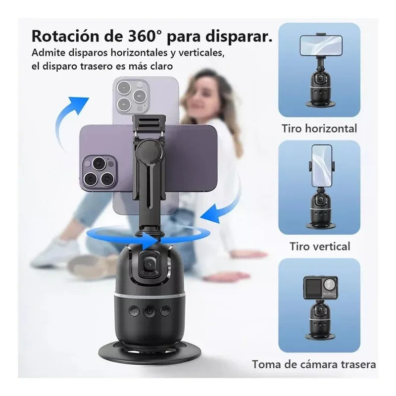 Handheld Gimbal Stabilizer - Anti-Shake Multifunctional Selfie Stick with Fill Light 001