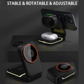 3 in 1 Magnetic Foldable Travel Fast Wireless Charger Stand for iphone,Apple Watch,Airpods 002