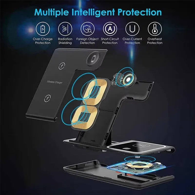 3 in 1 15W Folding Wireless Charger Station 001