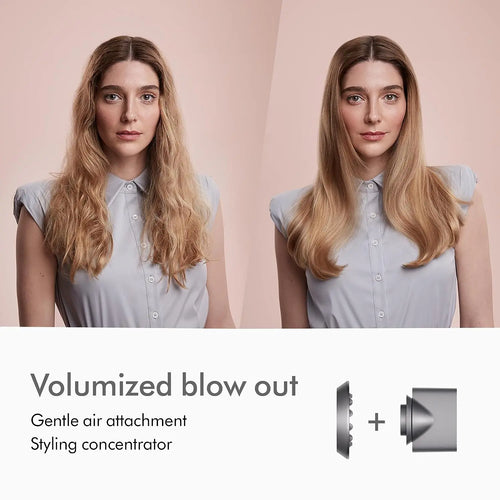 1400w Professional Hair Dryer - Hot & Cold Air, Lightweight Thermostatic Styling Tool 002